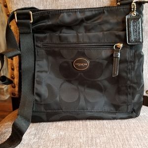 Coach nylon black crossbody